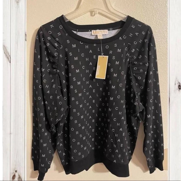 - MICHAEL KORS SCRAMBLE LOGO COTTON SWEATSHIRTS - Picture 1 of 3